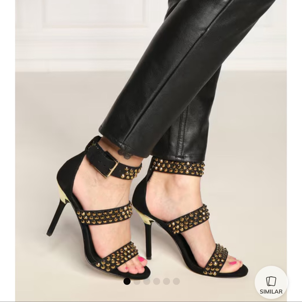 Michael Kors Amal Sandal Stud Leather Sandal ✨brand new✨No box Black